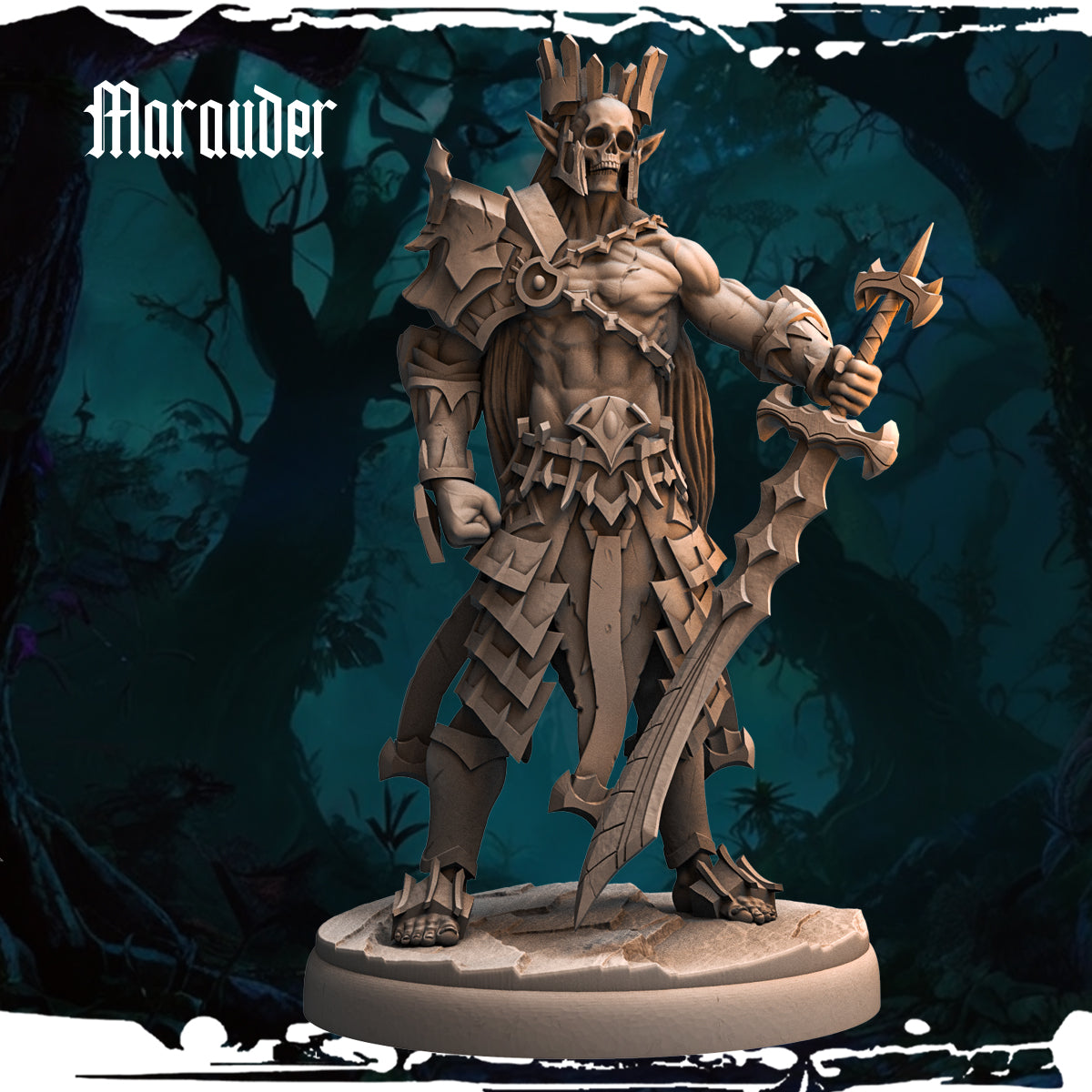 Monolith Arts - Dark Elves - Maurauder - DnD/TTRPG Figure/Miniature
