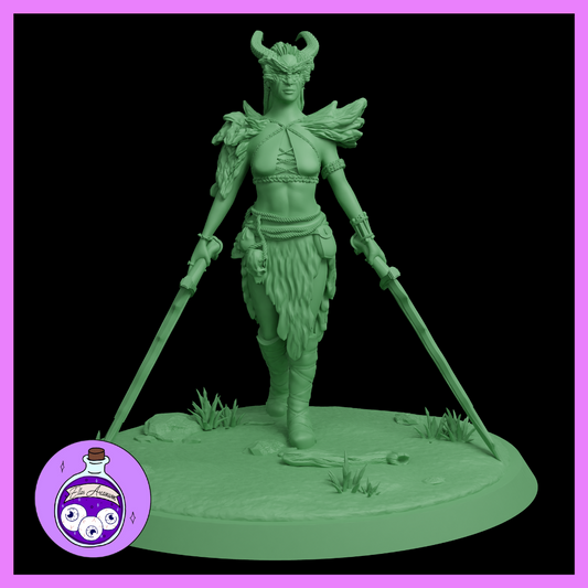 Ella's Arcanum - Wild Hunt - Druid Masked - 4 Poses - DnD/Pathfinder/TTRPG