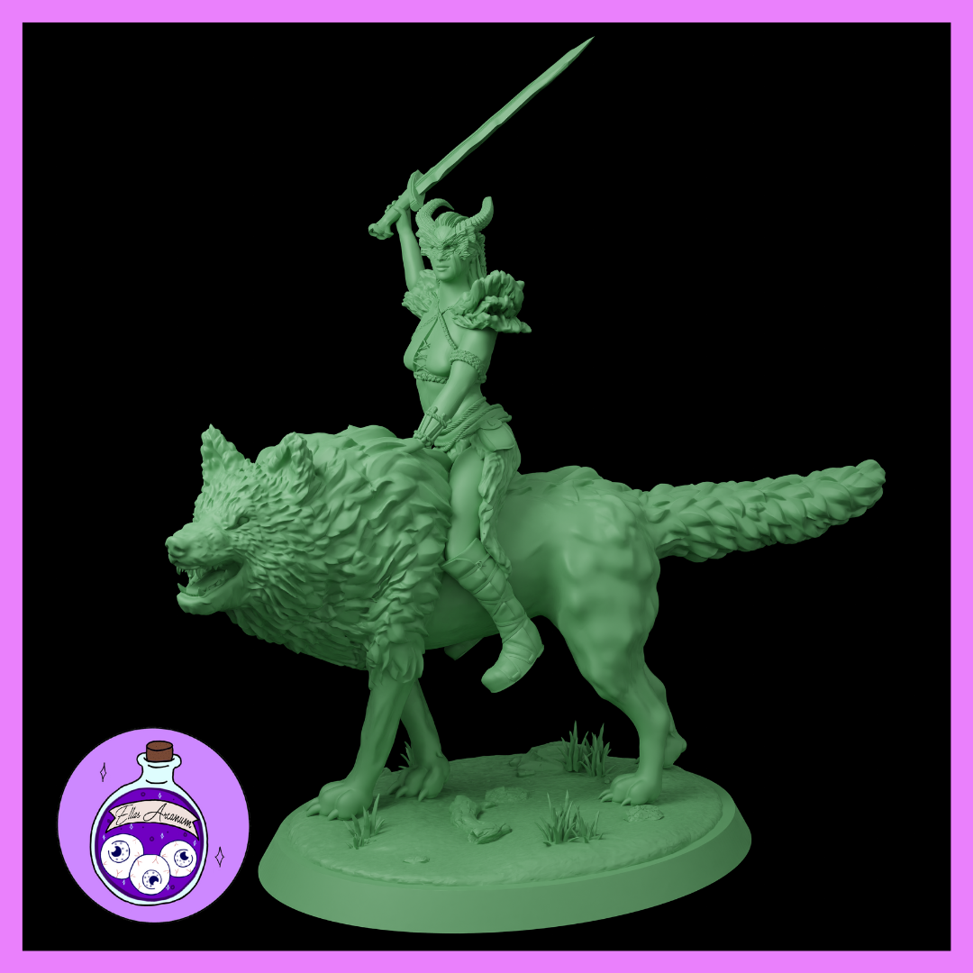 Ella's Arcanum - Wild Hunt - Druid Masked - 4 Poses - DnD/Pathfinder/TTRPG