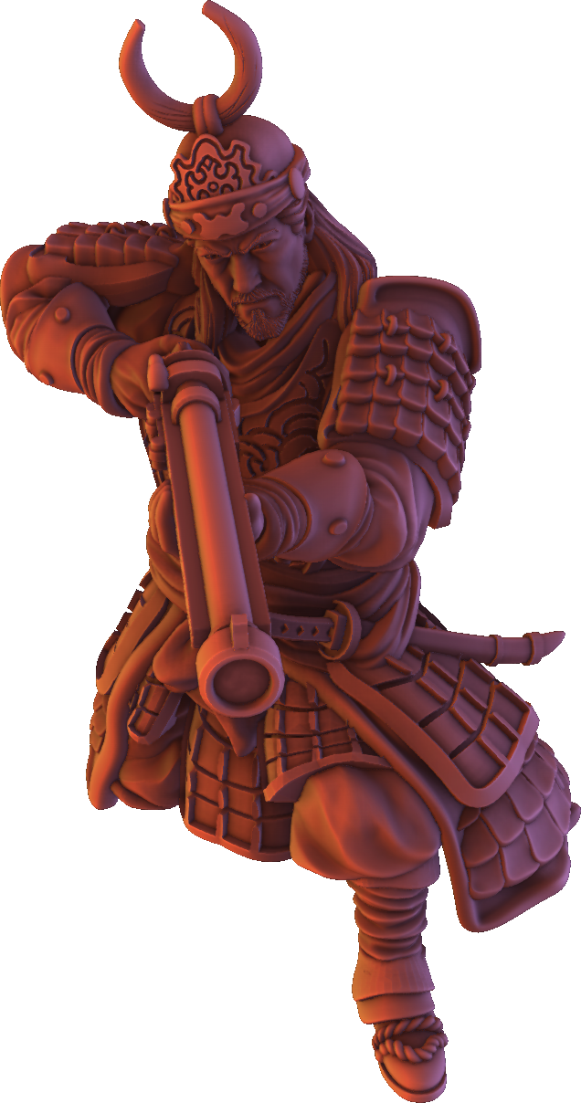 Forged Path - Tokugawa Guardians - Matchlock - DnD/Pathfinder/TTRPG Figure