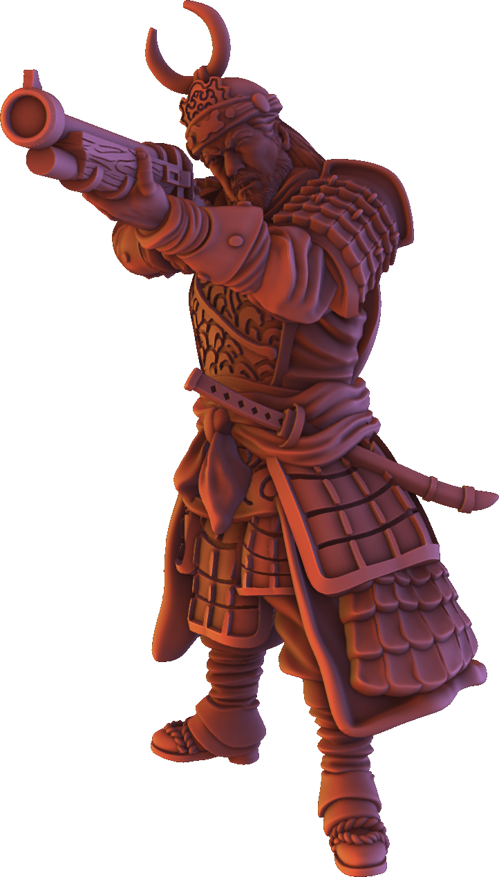 Forged Path - Tokugawa Guardians - Matchlock - DnD/Pathfinder/TTRPG Figure