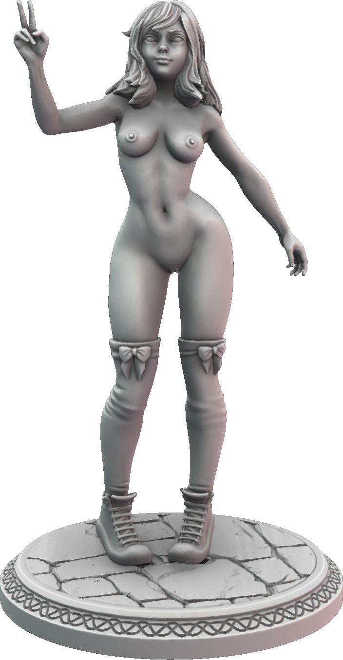 Wild Miniatures - Neko Girls - Mika - 75mm Pin Up/Figure/Model/Diorama