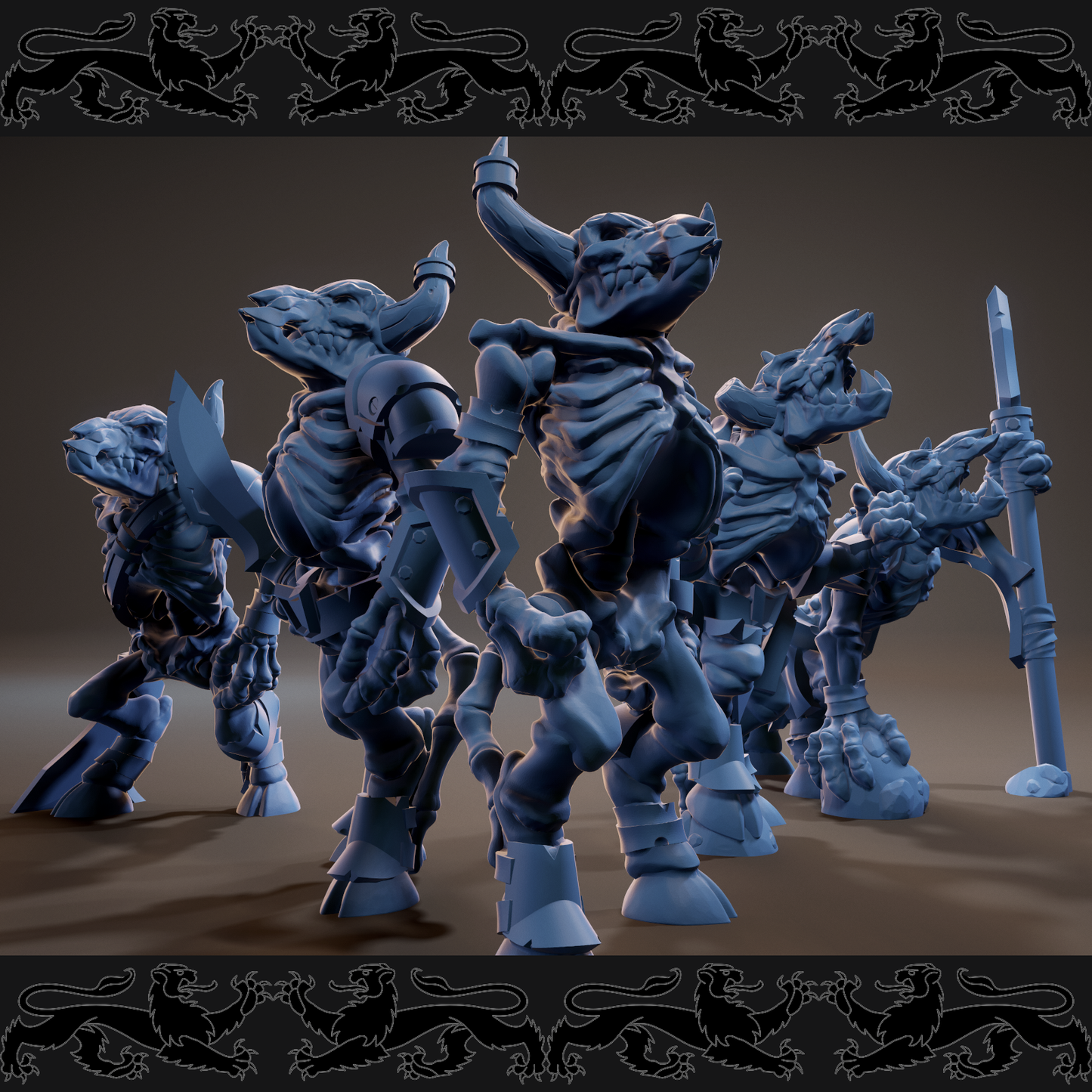 Brayan Nafarrate - Bestiary #3 - Minotaur Skeleton - DnD/TTRPG Figure/Miniature