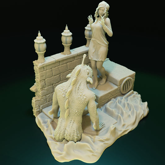 Cthulhu Girls - Shadow over Haven's Harbor - Misty Ruthkovsky - 32/75mm DnD/TTRPG Figure/Miniature - Helios3DPrinting