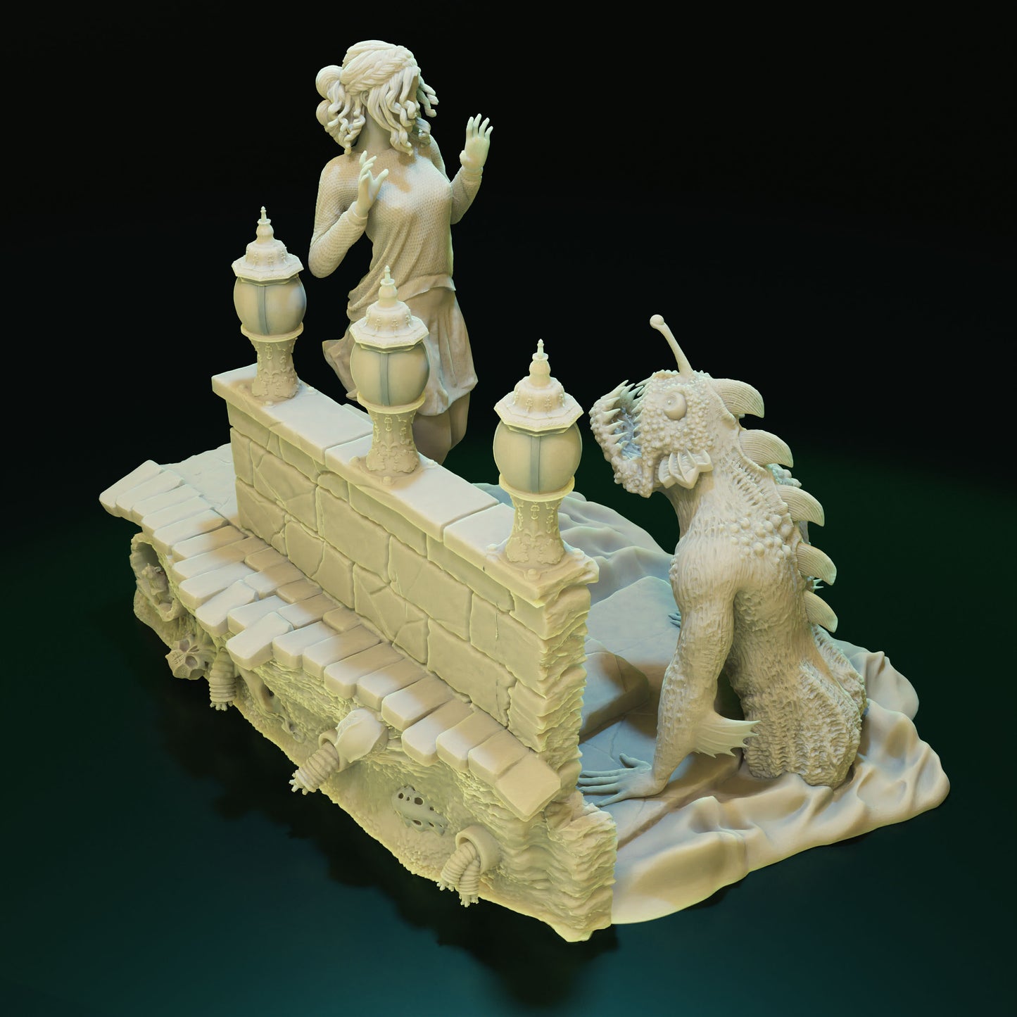 Cthulhu Girls - Shadow over Haven's Harbor - Misty Ruthkovsky - 32/75mm DnD/TTRPG Figure/Miniature - Helios3DPrinting