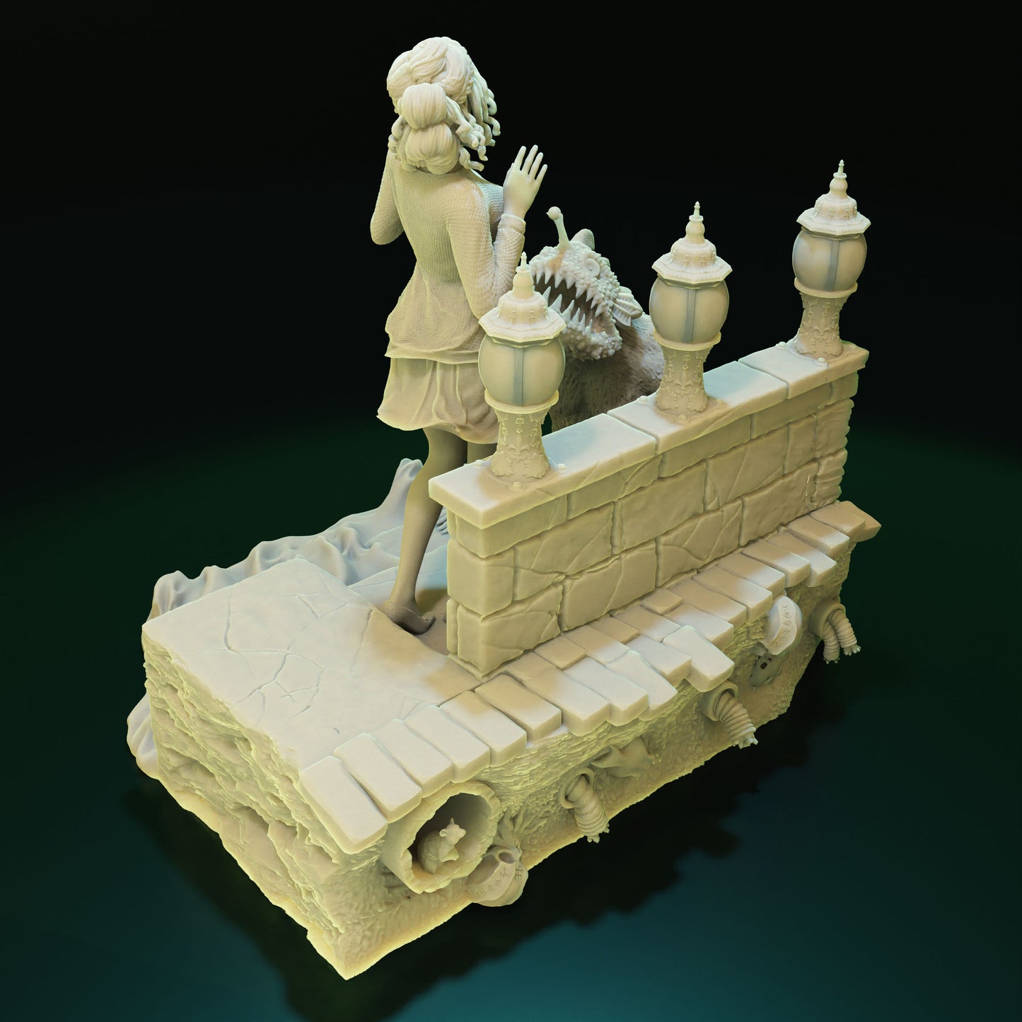 Cthulhu Girls - Shadow over Haven's Harbor - Misty Ruthkovsky - 32/75mm DnD/TTRPG Figure/Miniature - Helios3DPrinting