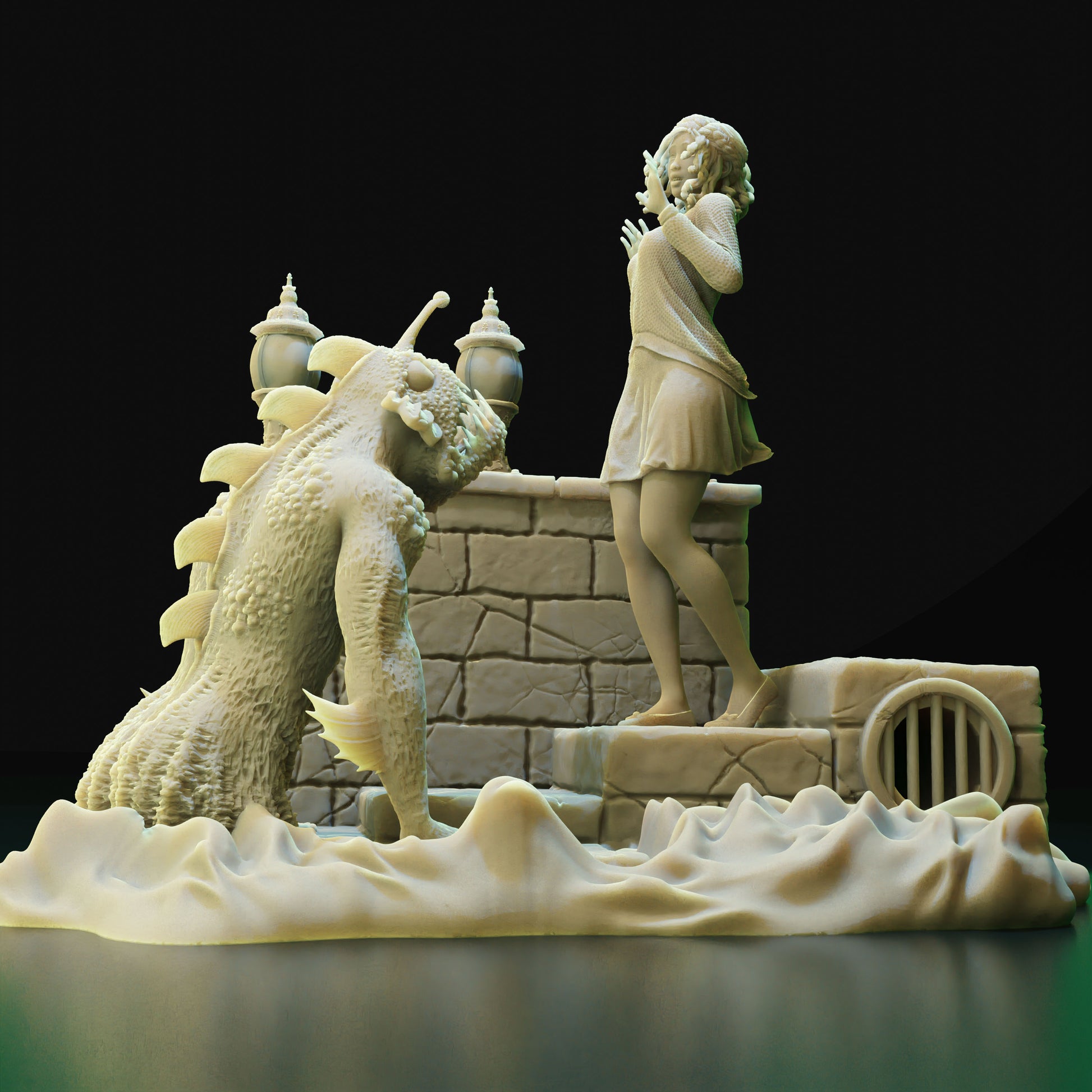 Cthulhu Girls - Shadow over Haven's Harbor - Misty Ruthkovsky - 32/75mm DnD/TTRPG Figure/Miniature - Helios3DPrinting