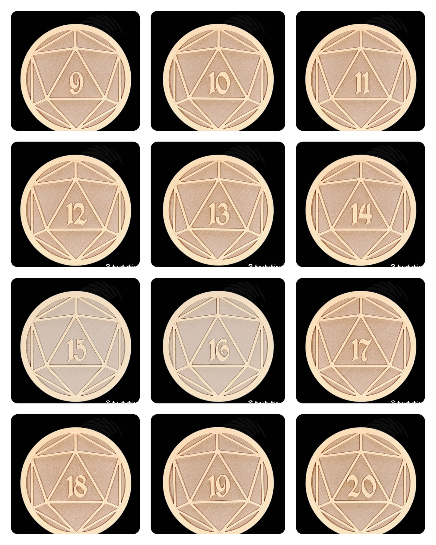 Stratation Design - Drinks & Dragon Round Coasters - DnD/TTRPG/Roleplaying/Wargames