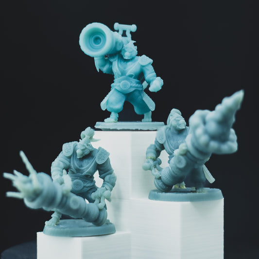 Mojibake - Battle for Xiuyu - Tabaxi Artificers - DnD/TTRPG Figure/Miniature