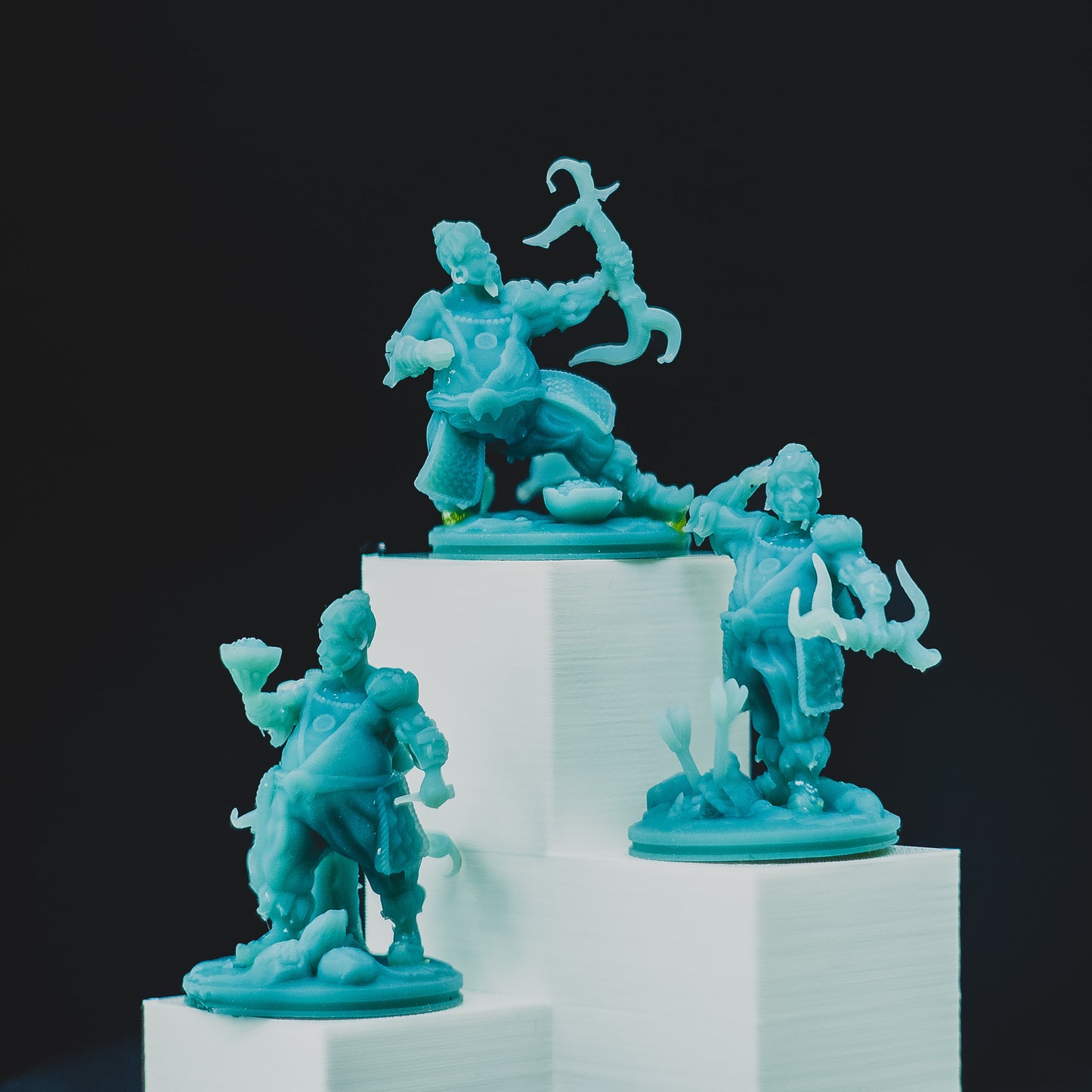 Mojibake - Battle for Xiuyu - Tabaxi Archers - DnD/TTRPG Figure/Miniature