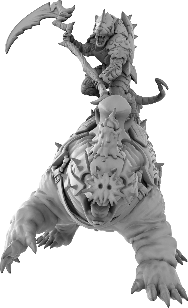 Brayan Nafarrate - Rat w/Mole #1 - DnD/TTRPG Figure/Miniature