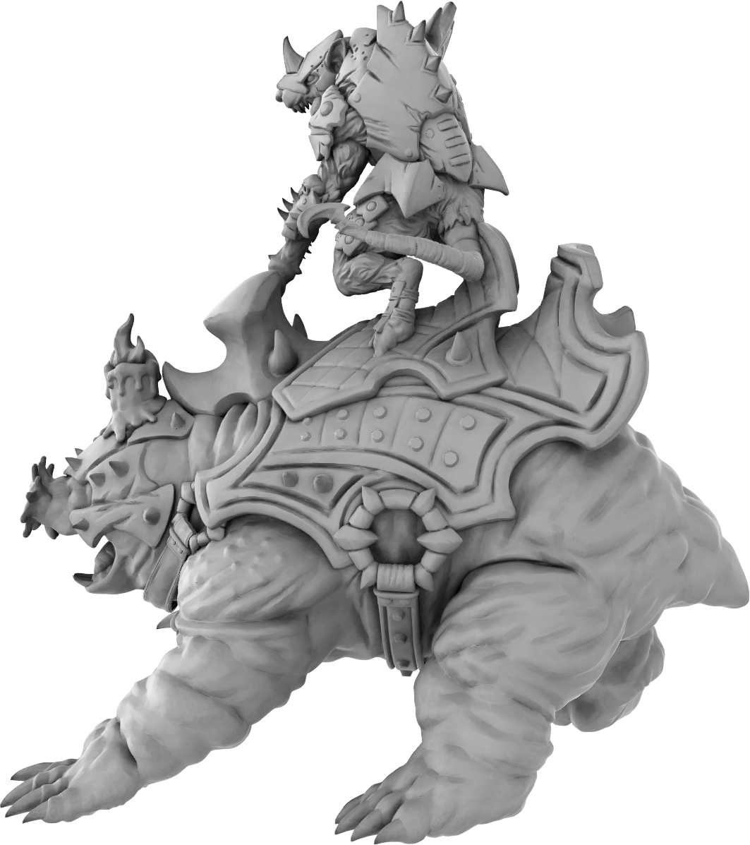 Brayan Nafarrate - Rat w/Mole #1 - DnD/TTRPG Figure/Miniature