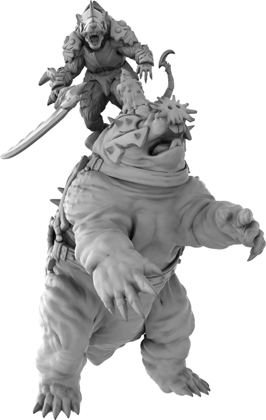 Brayan Nafarrate - Rat w/Mole #2 - DnD/TTRPG Figure/Miniature