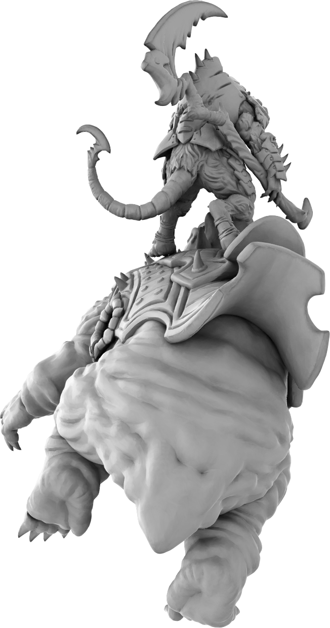 Brayan Nafarrate - Rat w/Mole #3 - DnD/TTRPG Figure/Miniature