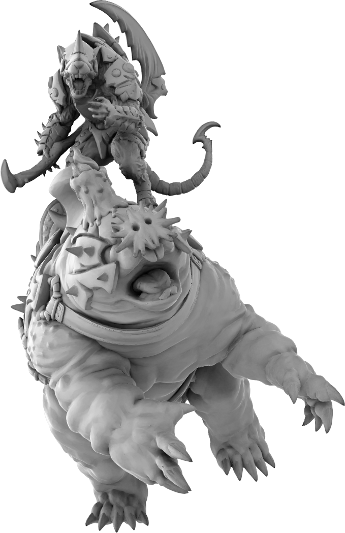 Brayan Nafarrate - Rat w/Mole #3 - DnD/TTRPG Figure/Miniature