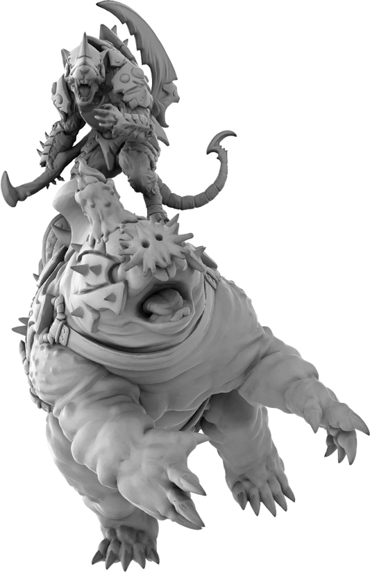 Brayan Nafarrate - Rat w/Mole #3 - DnD/TTRPG Figure/Miniature
