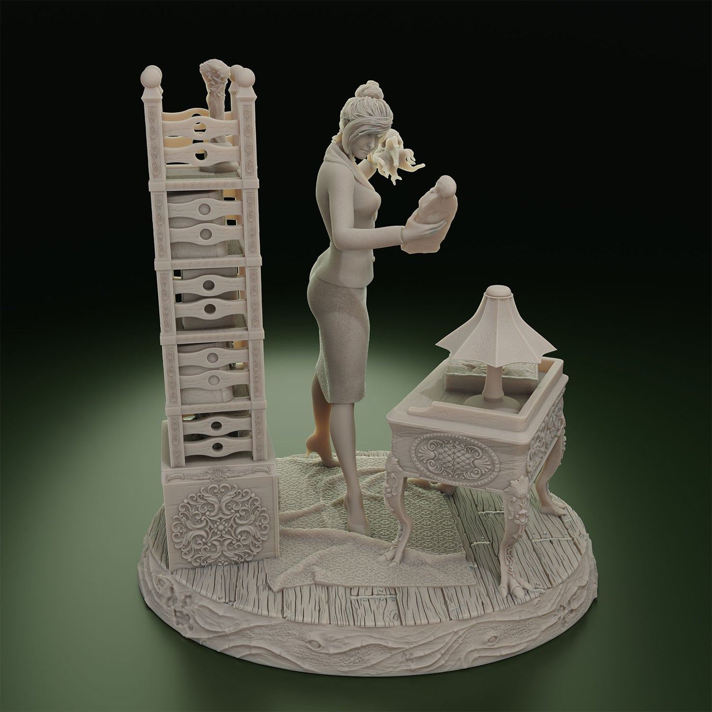 Cthulhu Girls - Topsfield Horror - Mona Lozetti - 32/75mm DnD/TTRPG Figure/Miniature - Helios3DPrinting