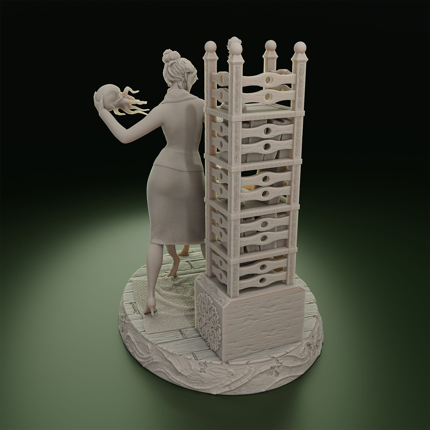 Cthulhu Girls - Topsfield Horror - Mona Lozetti - 32/75mm DnD/TTRPG Figure/Miniature - Helios3DPrinting