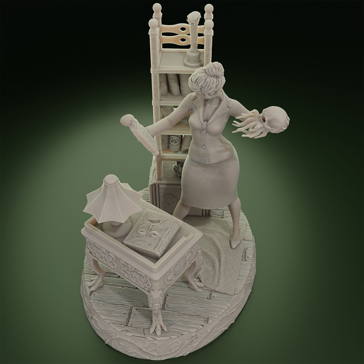 Cthulhu Girls - Topsfield Horror - Mona Lozetti - 32/75mm DnD/TTRPG Figure/Miniature - Helios3DPrinting