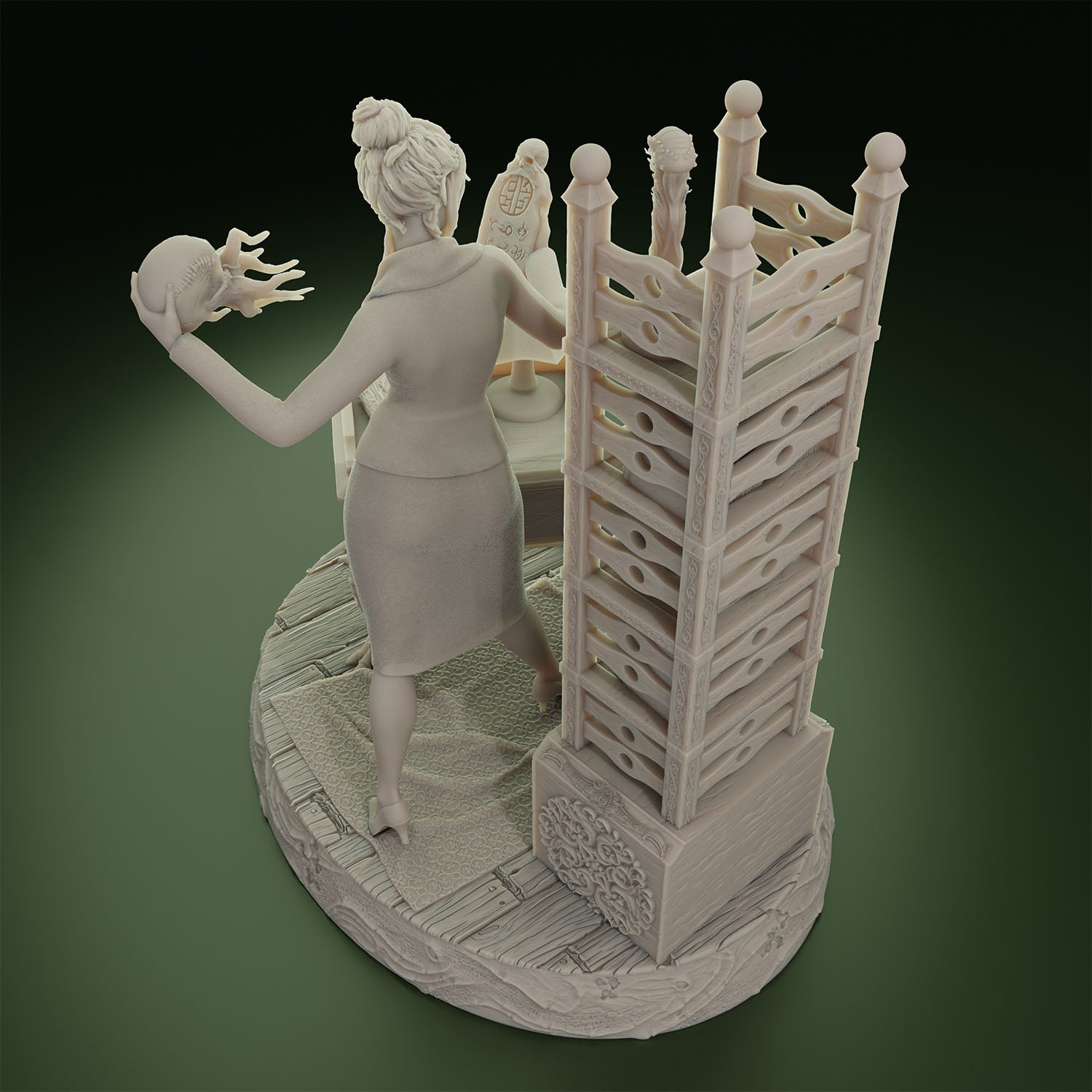 Cthulhu Girls - Topsfield Horror - Mona Lozetti - 32/75mm DnD/TTRPG Figure/Miniature - Helios3DPrinting