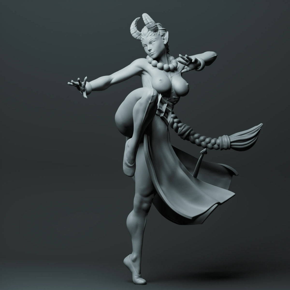 Suzanne Robson - Horns of Temptation - Monk - 75mm Pin Up/Figure/Model/Diorama