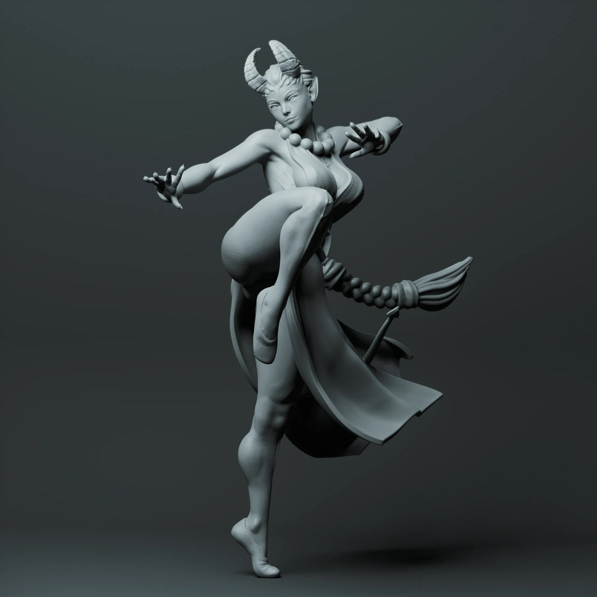 Suzanne Robson - Horns of Temptation - Monk - 75mm Pin Up/Figure/Model/Diorama