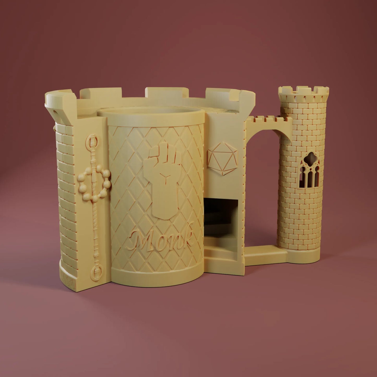 Jacob & Kira - Can-Holding Dice Towers - Monk