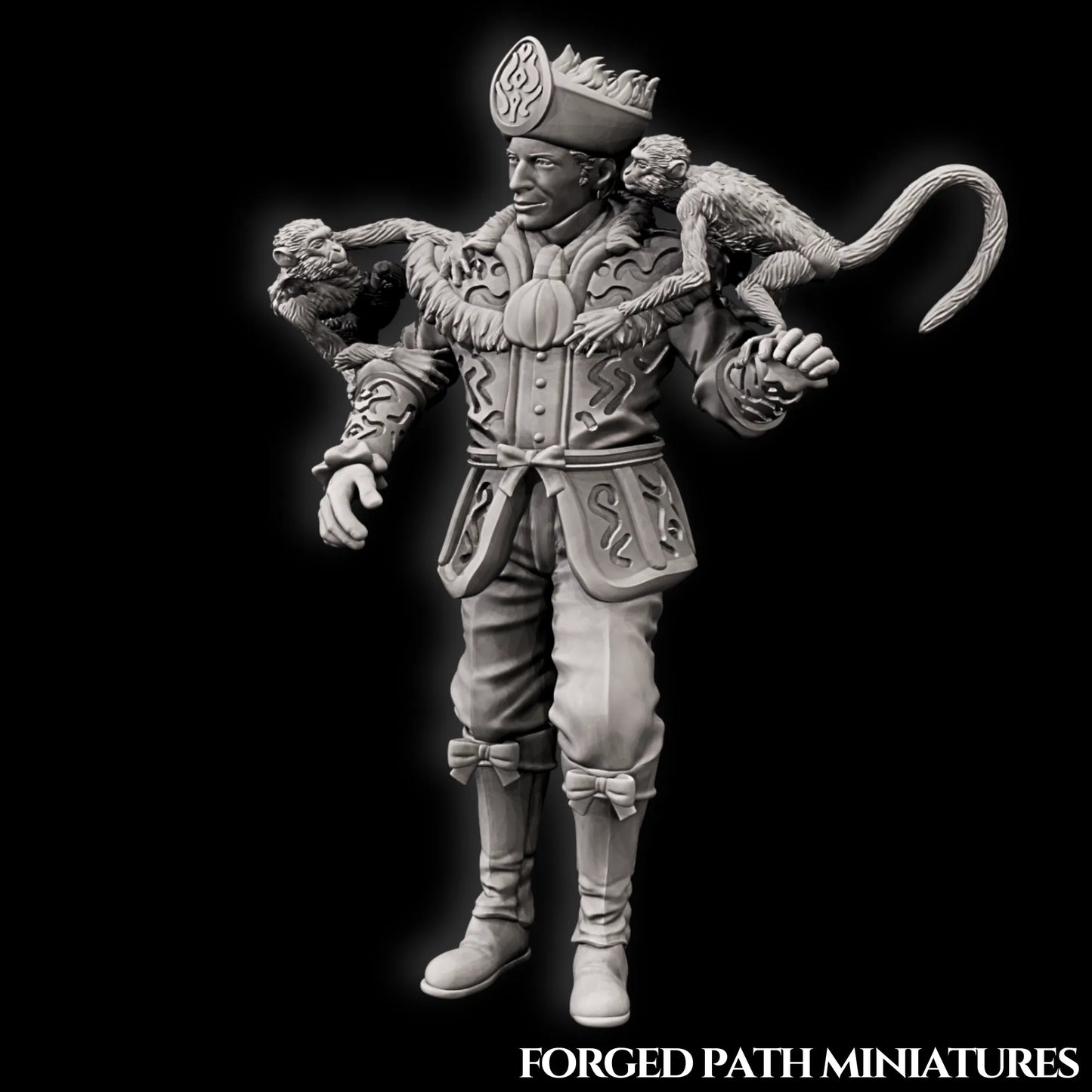 Forged Path - Willowbrook Circus - Monkey Trainer - DnD/Pathfinder/TTRPG Figure