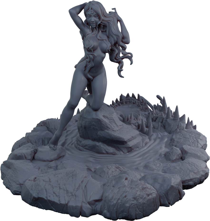 Alain Viesca - Angler Ophidian (Lure) - 32/75/120mm Pin Up/Figure/Model/Diorama - Helios3DPrinting