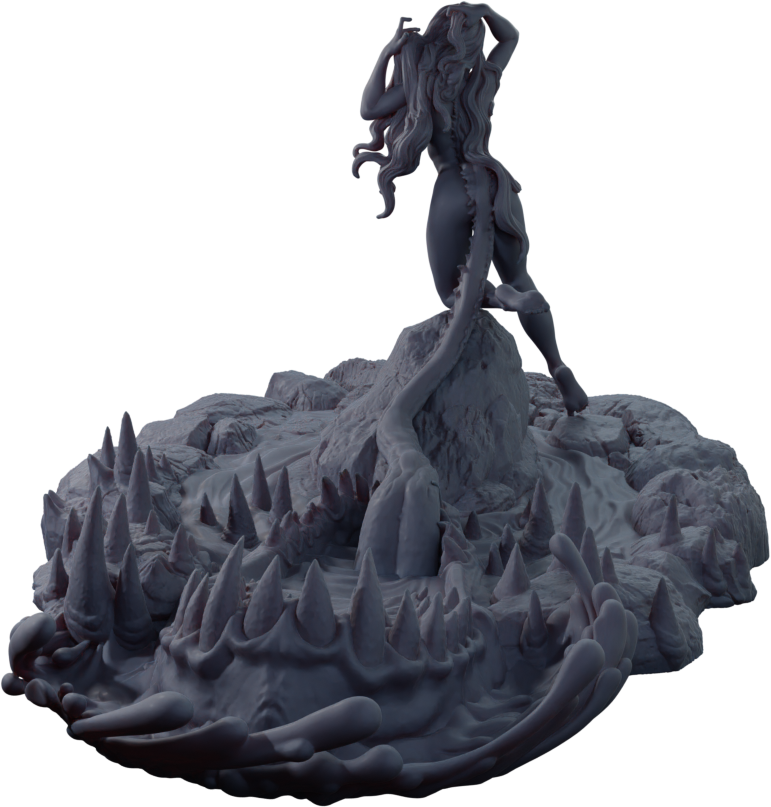 Alain Viesca - Angler Ophidian (Lure) - 32/75/120mm Pin Up/Figure/Model/Diorama - Helios3DPrinting