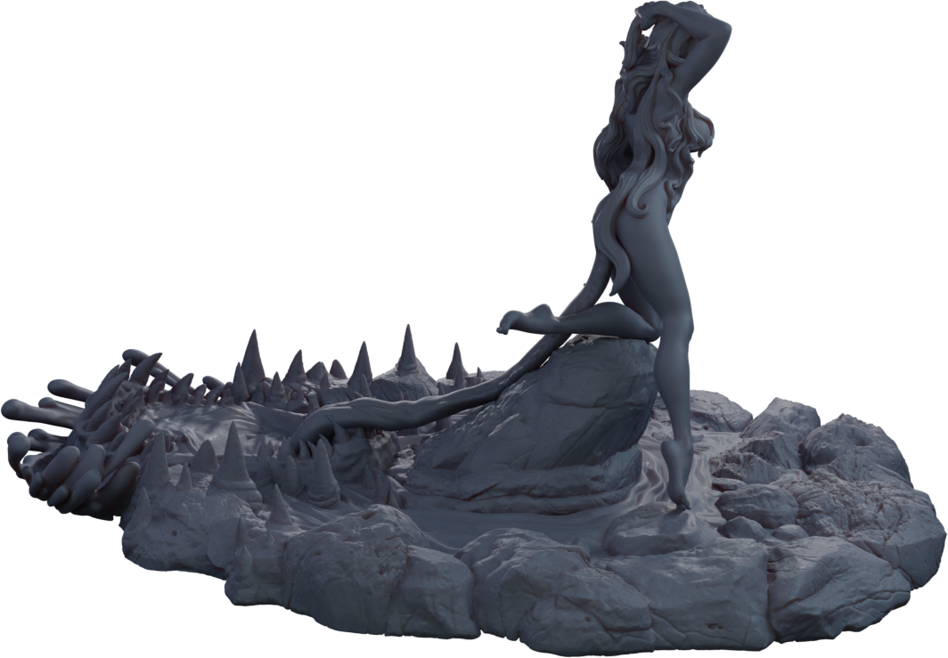 Alain Viesca - Angler Ophidian (Lure) - 32/75/120mm Pin Up/Figure/Model/Diorama - Helios3DPrinting