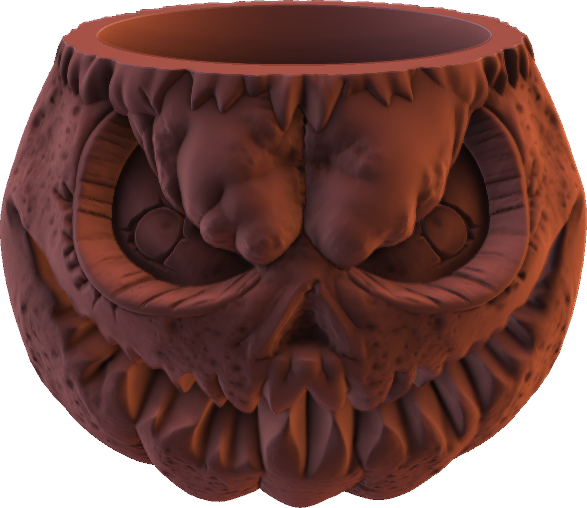 Digital Creative Works - Halloween Pumpkin Jar #5 - Prop/Decoration