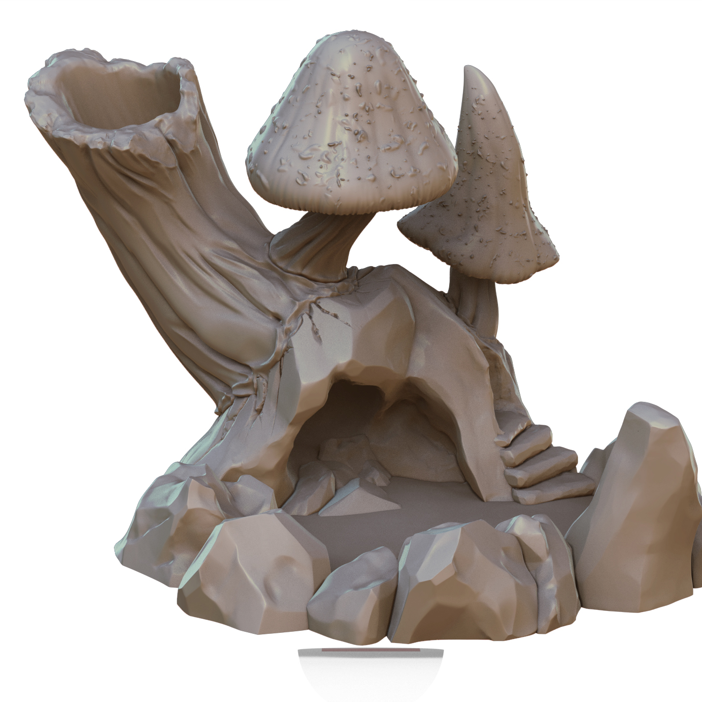 Crab Miniatures - Fantasy Dice Towers - Mushroom - DnD/TTRPG/Roleplaying/Wargames