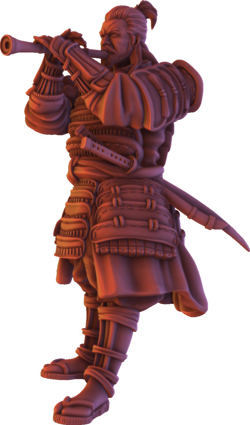 Forged Path - Tokugawa Bushido - Command Unit - DnD/Pathfinder/TTRPG Figure