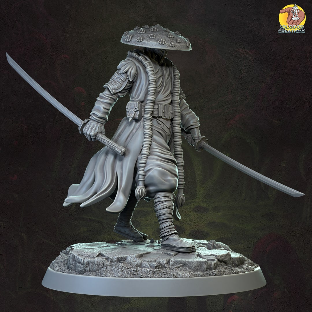 Solgoodcreations - Rise of the Dracothilid - Myconid Ronin #1 - DnD/TTRPG Figure/Miniature
