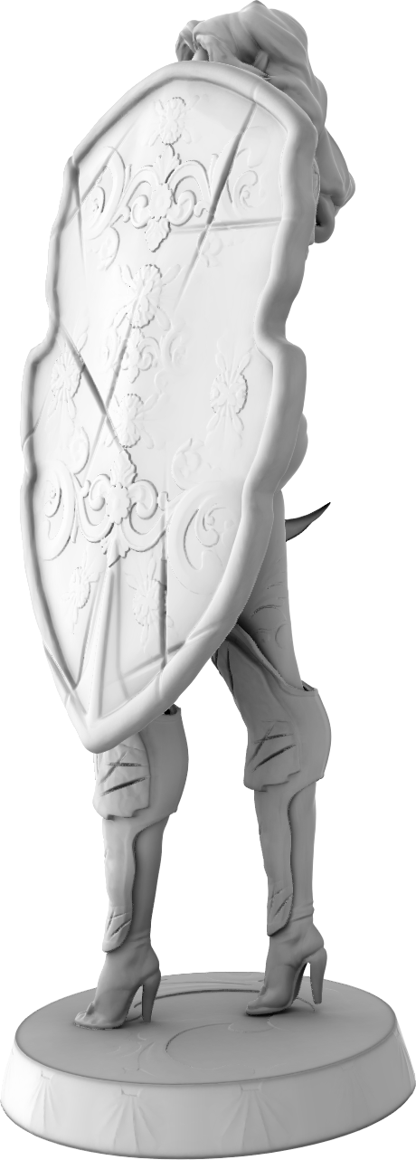 Outer Space Design - Myra Titanshield - 75mm Pin Up/Figure/Model/Diorama