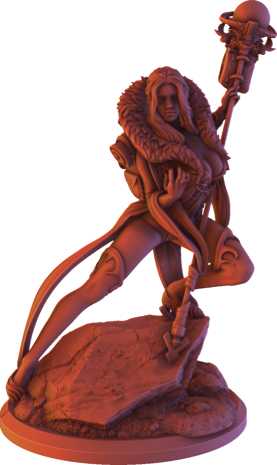 Nomad Sculpts - Mystic Action Pin-Ups #9 - 75mm Pin Up/Figure/Model/Diorama