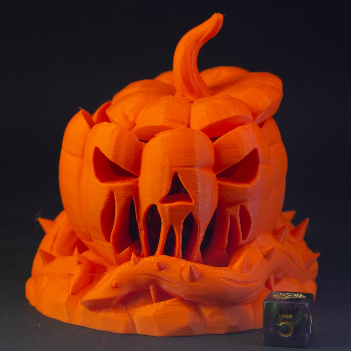 Unchained Games - Dice Box/Case - Mythic Pumpkin - DnD/TTRPG/Roleplaying/Wargames