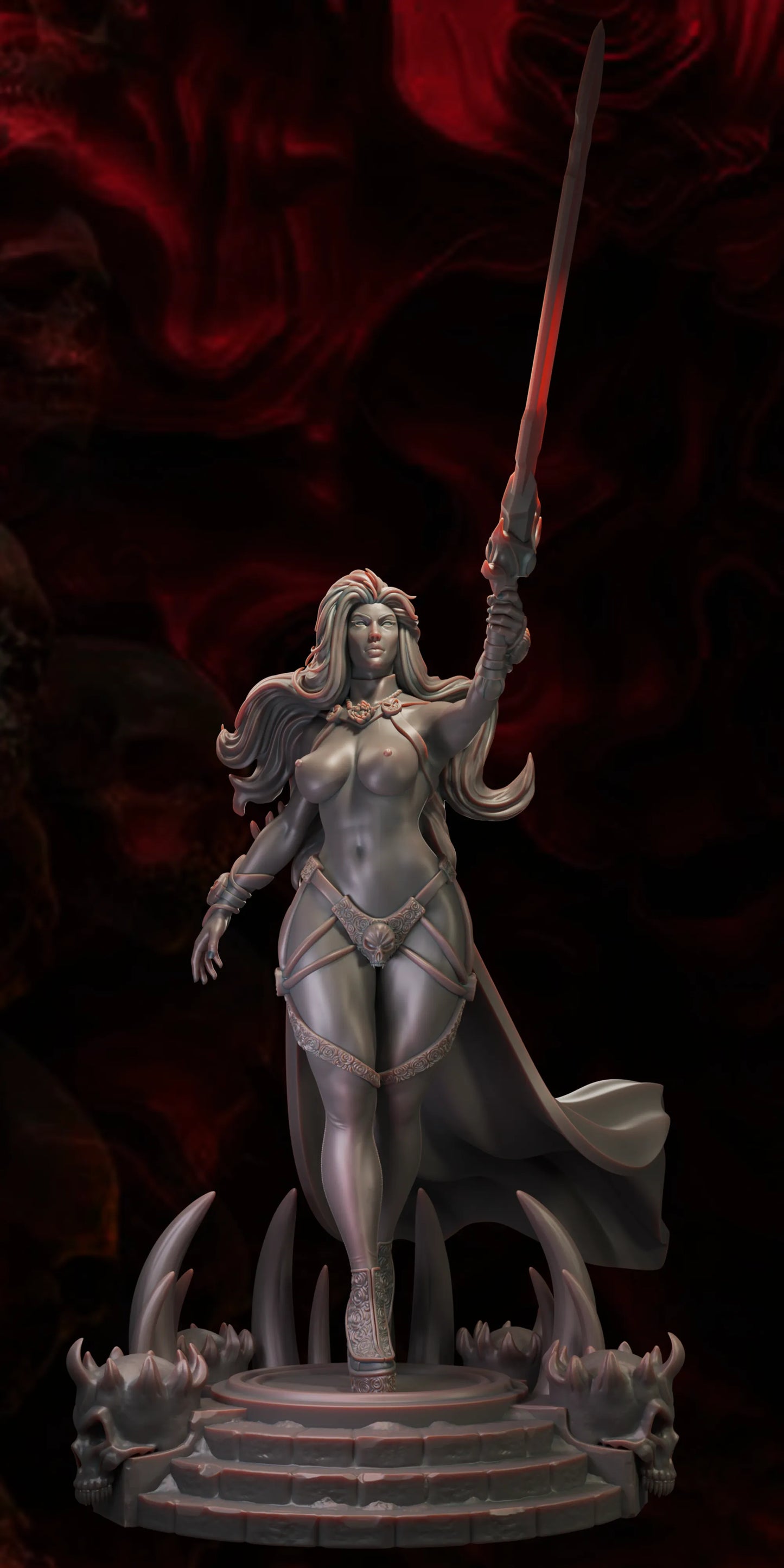 Black Fins Miniatures - Lilith Nightbloom - 75/100/200mm Pin Up/Figure/Model/Diorama