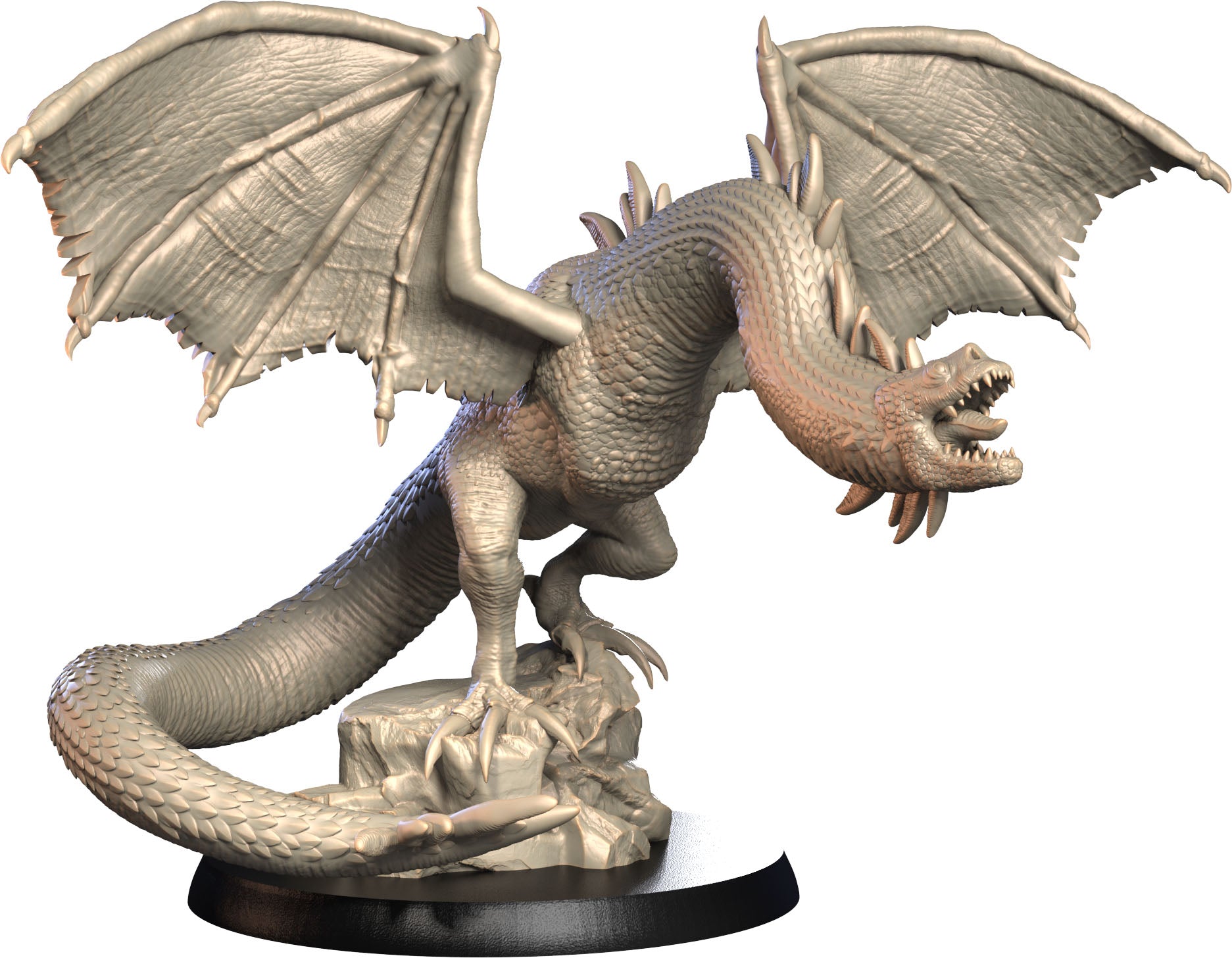 3D IPStudios - Dragons Worlds #2 - Nazghull - DnD/TTRPG Figure/Miniature - Helios3DPrinting