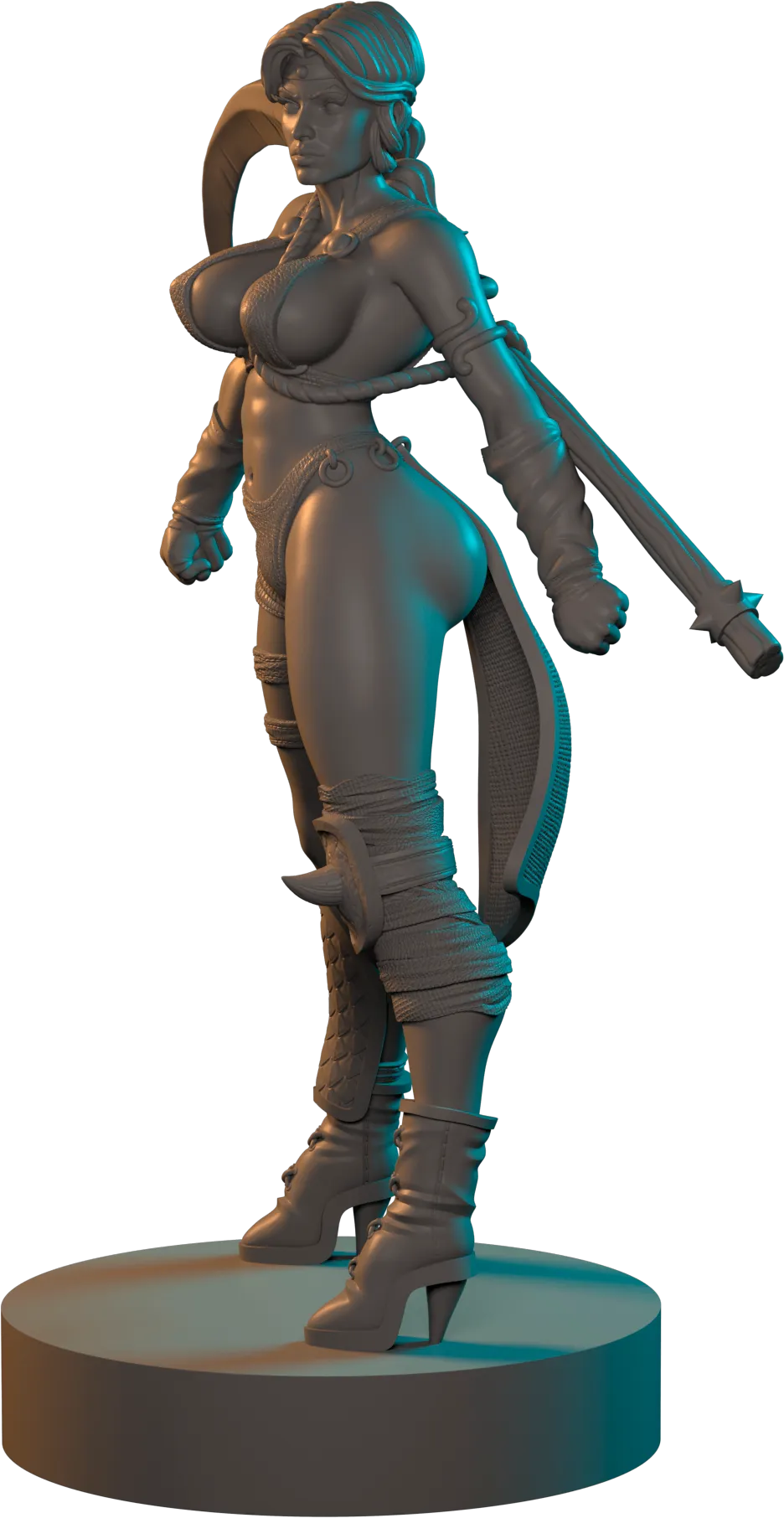 Clover Leaves - Fighter Girl #3 - Nika - 75mm Pin Up/Figure/Model/Diorama