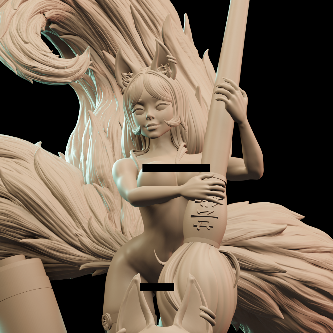 Nell - Naru the Kitsune #2 - 75mm Pin Up/Figure/Model/Diorama