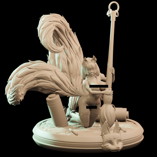 Nell - Naru the Kitsune #2 - 75mm Pin Up/Figure/Model/Diorama