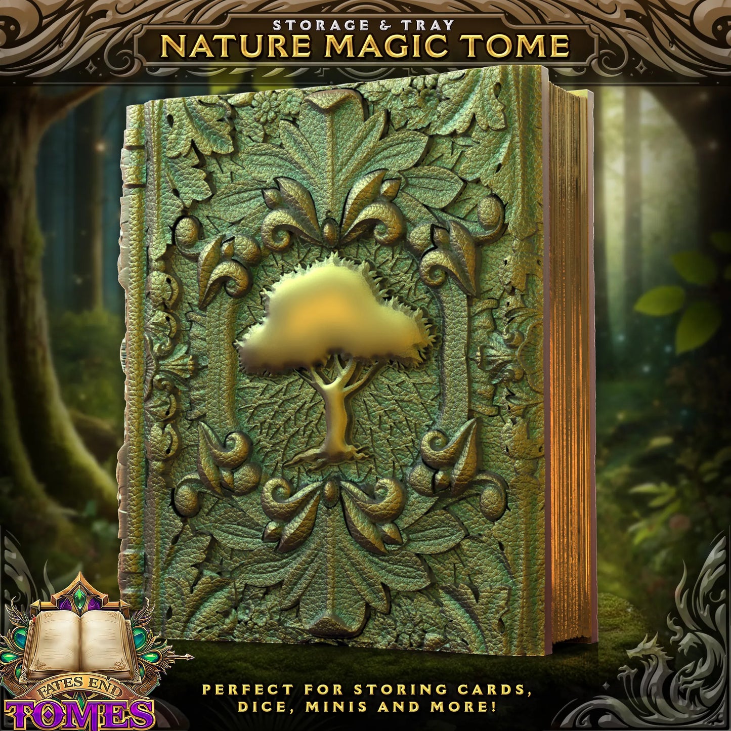 FatesEnd - Dice/Card Tome - Nature Magic - DnD/TTRPG/Roleplaying/Wargames