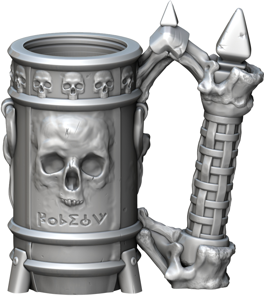 Ars Moriendi - Mythic Mugs - Necromancer - DnD/TTRPG/Roleplaying/Wargames - Helios3DPrinting