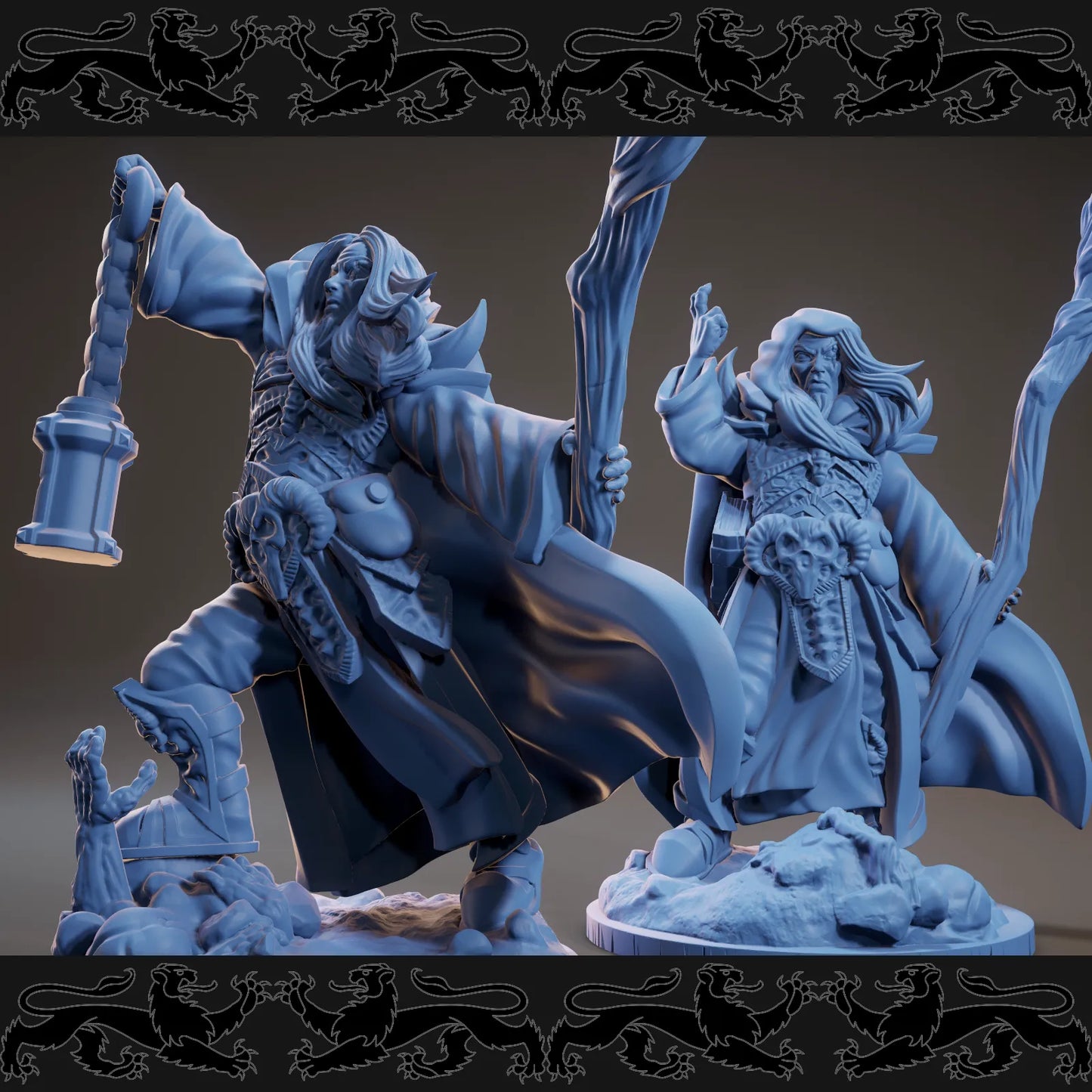 Brayan Nafarrate - Bestiary #3 - Necromancer Male - DnD/TTRPG Figure/Miniature
