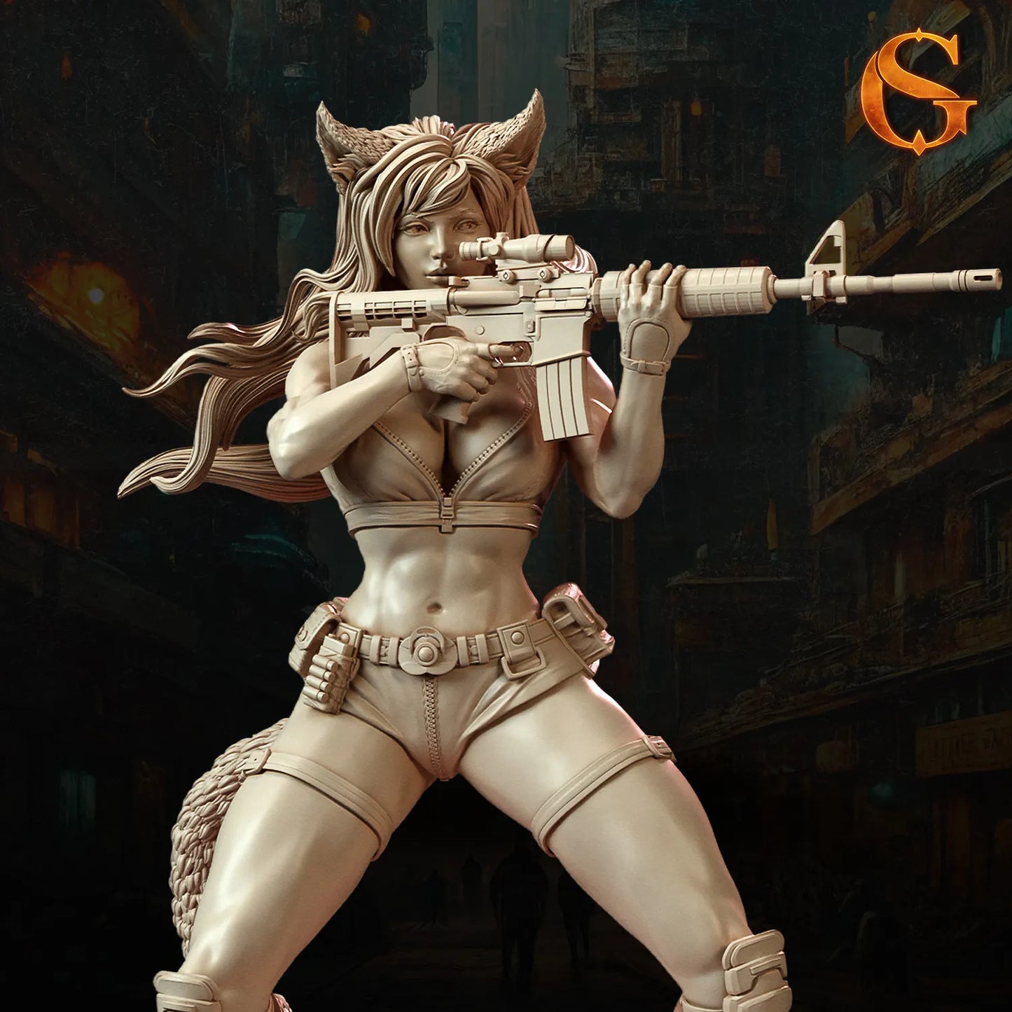 Solgoodcreations - Catgirl Neko Canona - 75/140mm Pin Up/Figure/Model/Diorama