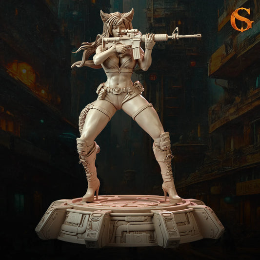 Solgoodcreations - Catgirl Neko Canona - 75/140mm Pin Up/Figure/Model/Diorama