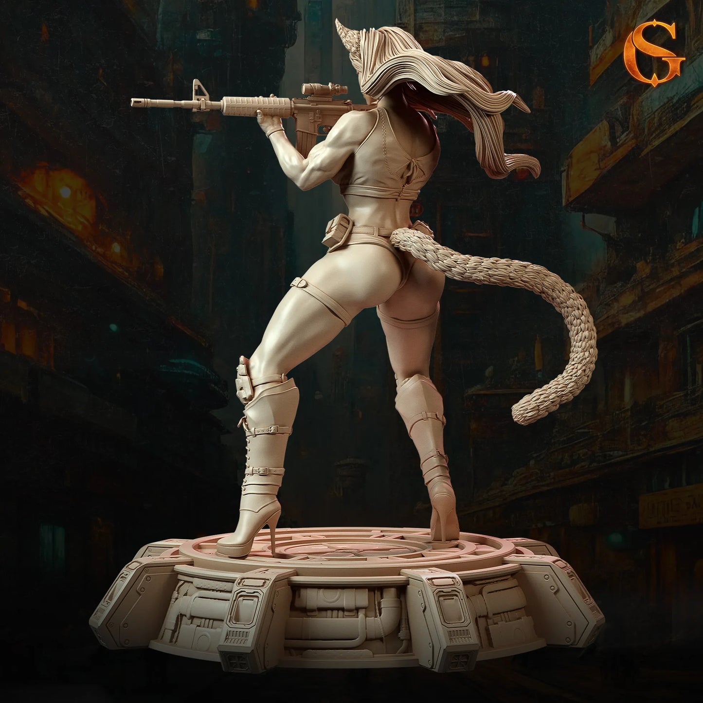 Solgoodcreations - Catgirl Neko Canona - 75/140mm Pin Up/Figure/Model/Diorama