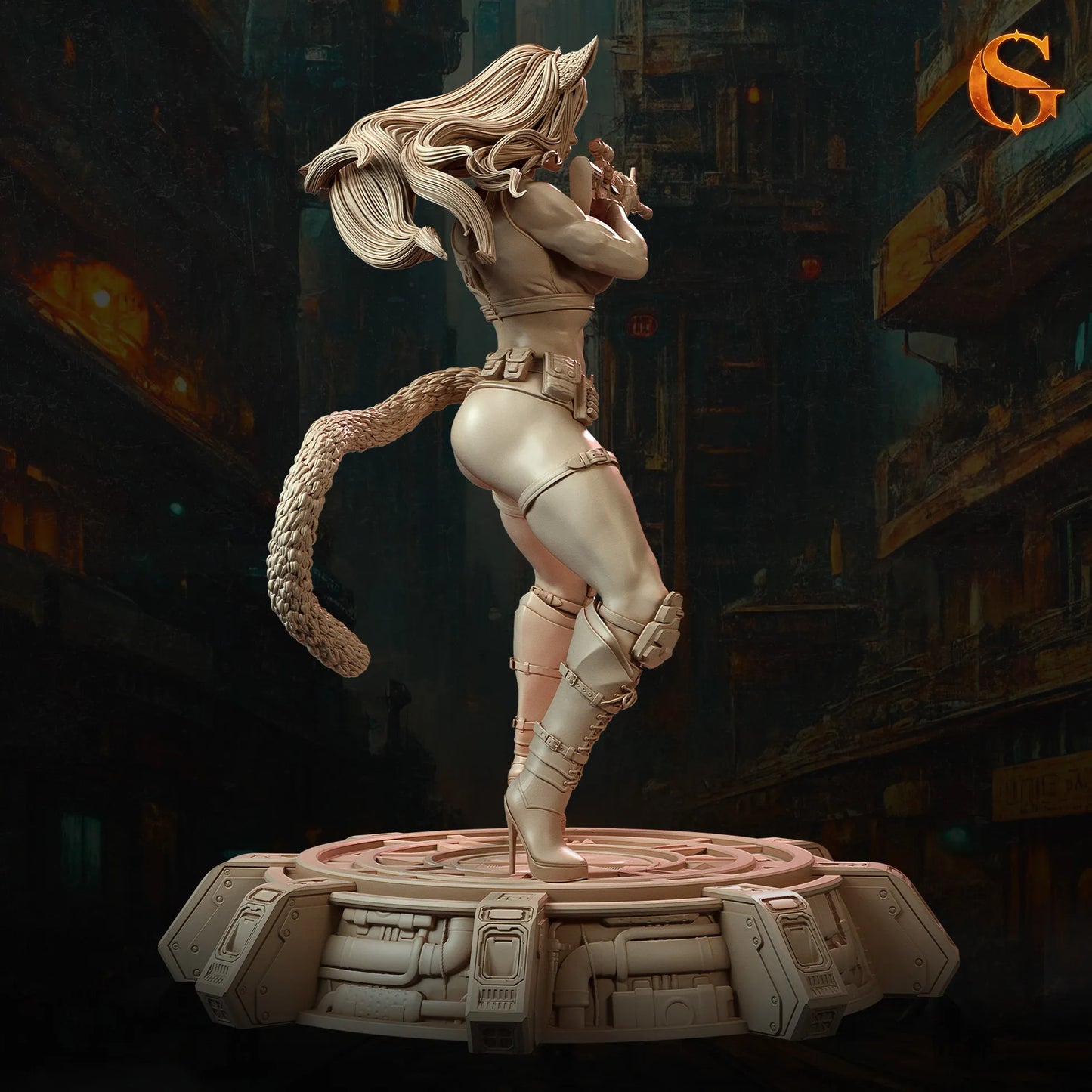 Solgoodcreations - Catgirl Neko Canona - 75/140mm Pin Up/Figure/Model/Diorama